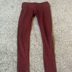 Pure Barre Red Leggings